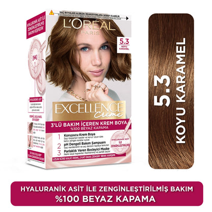 Loreal Paris Excellence Creme Hair Dye - 8.1 Ashy Dark Blonde