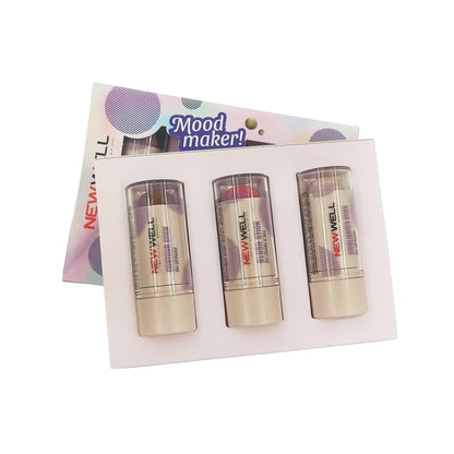New Well Mood Baker! Makeup Set Stick Blush - Stick Contour - Stick Highlighter (Set of 3)