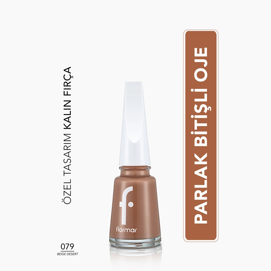 Flormar Nail Enamel Intensely Pigmented Nail Polish 305 Beige Latte