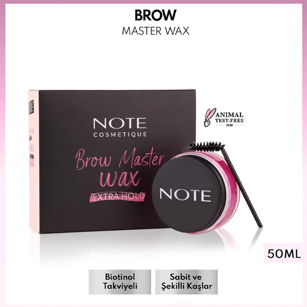 Note Brow Master Wax Extra Hold Eyebrow Mascara