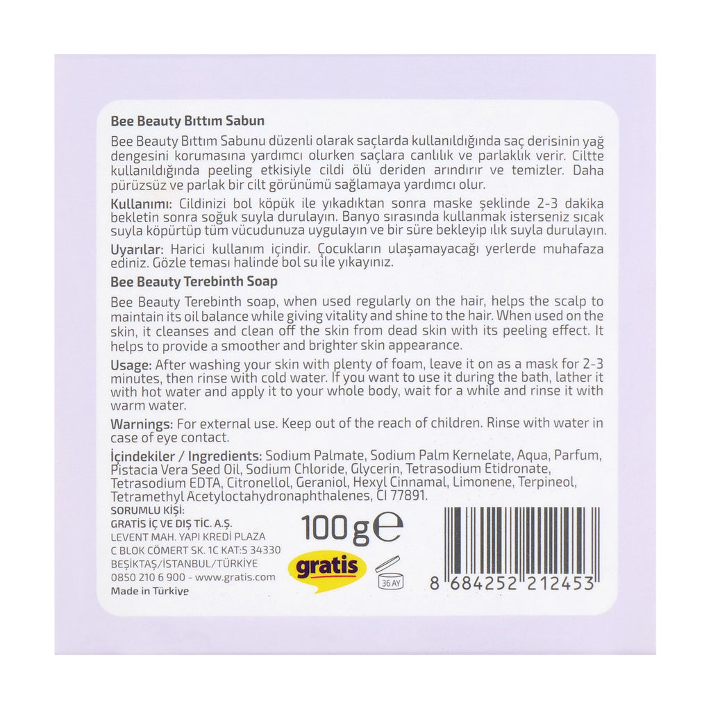 Bee Beauty Bıttım Soap Bar 100 gr