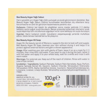Bee Beauty Argan Oil Bar Soap 100 gr