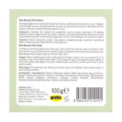 Bee Beauty Clay Soap Bar 100 gr