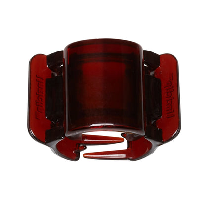 Linziclip Midi Chocolate Color Spotted Buckle