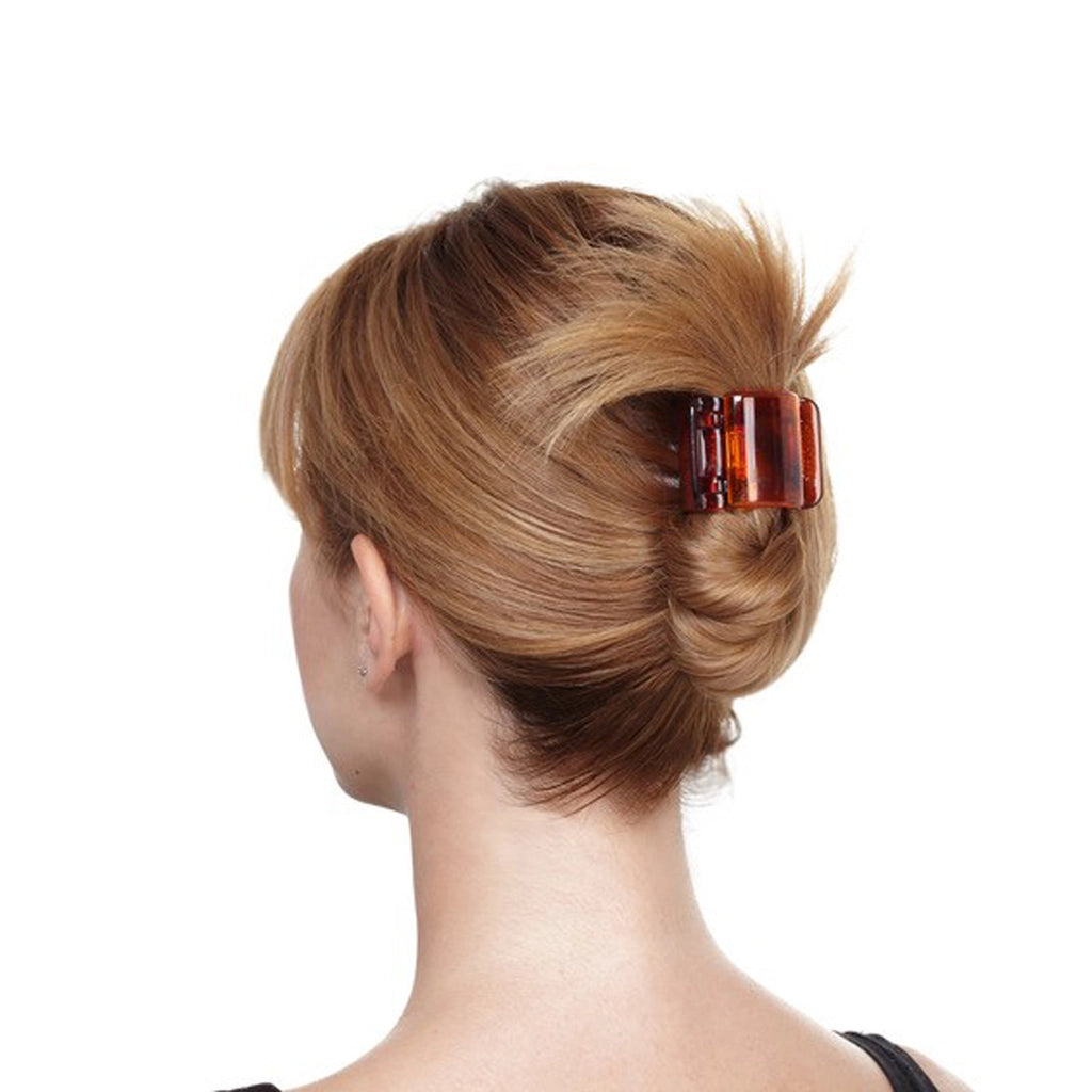 Linziclip Midi Chocolate Color Spotted Buckle