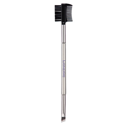 Lionesse Silver Collection Double Sided Eyebrow and Eyeshadow Brush