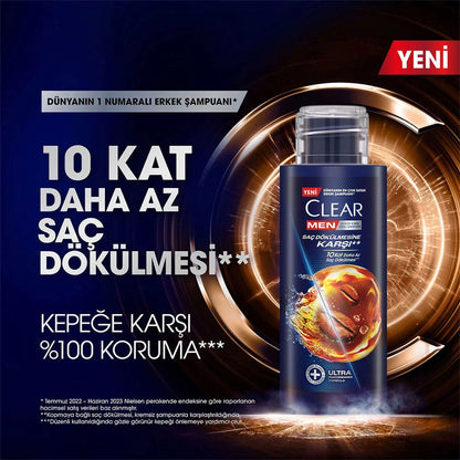 Clear Men Travel Size Shampoo Against Hair Loss 90 ml