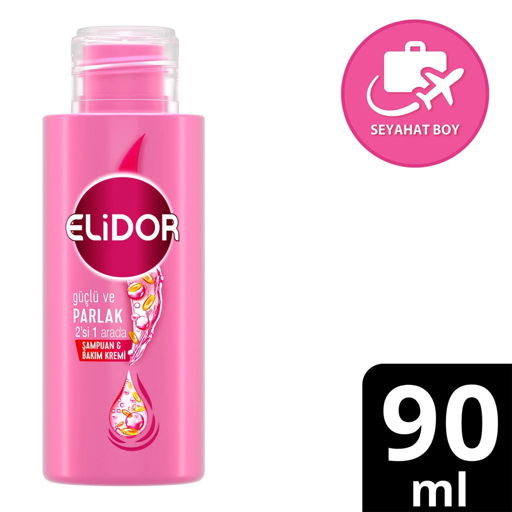 Elidor Strong and Shiny Travel Size Shampoo &amp; Conditioner 90 ml