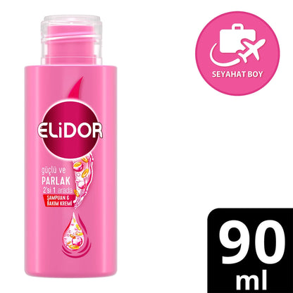 Elidor Strong and Shiny Travel Size Shampoo &amp; Conditioner 90 ml