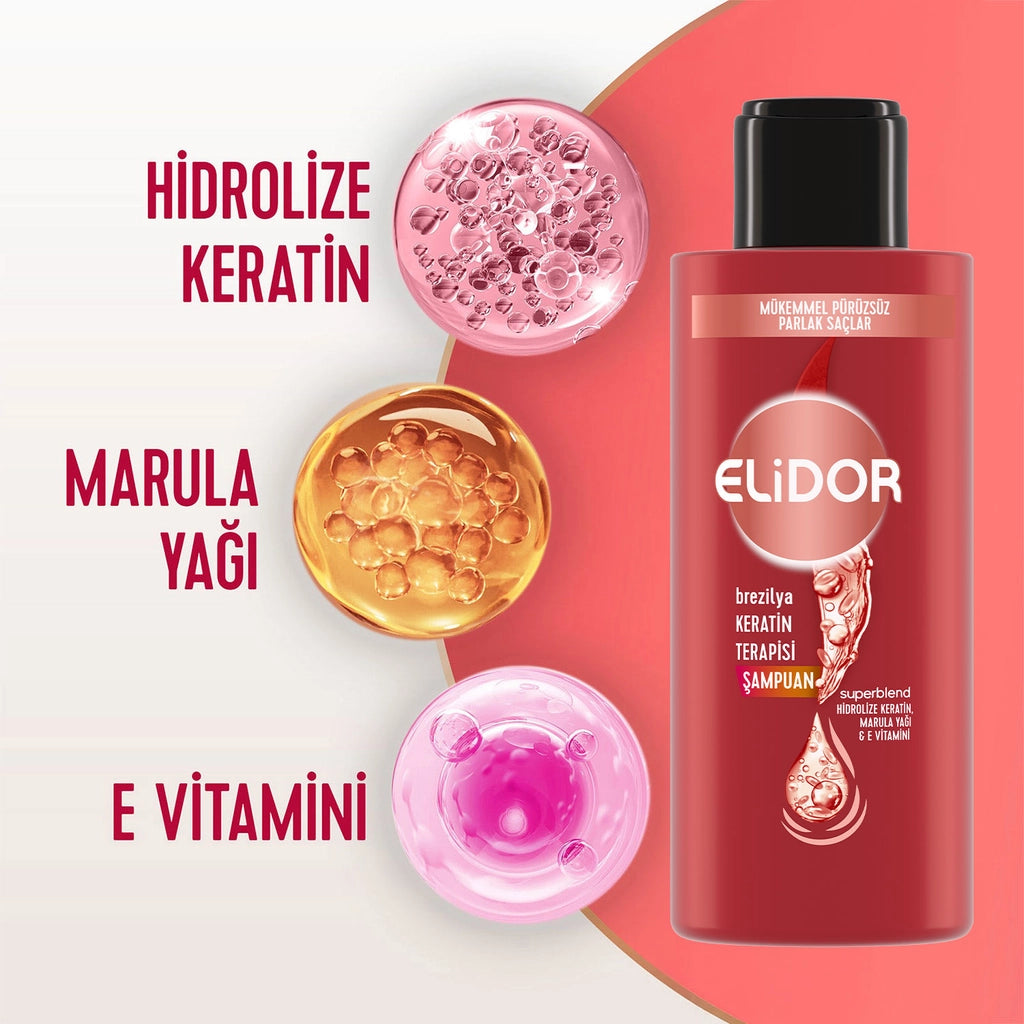 Elidor Brazilian Keratin Therapy Travel Size Shampoo 90 ml