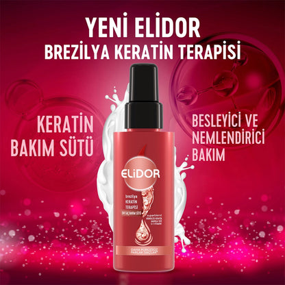 Elidor Brazilian Keratin Therapy Travel Size Liquid Hair Care Milk 90 ml