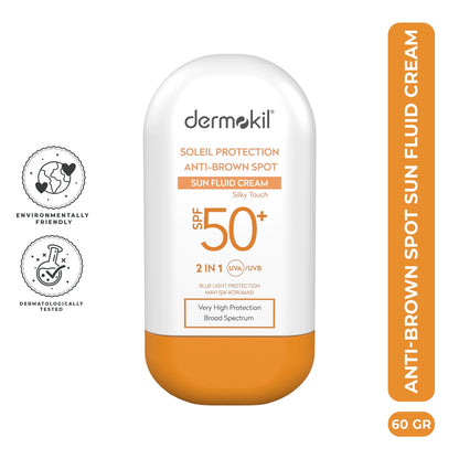 Dermokil Soleil Protection Anti-Brown Spot Sun Fluid Cream 50+SPF 60 gr