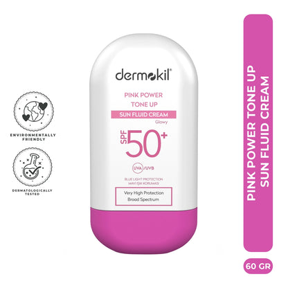 Dermokil Pink Power Tone Up Sun Fluid Cream 50+SPF 60 gr