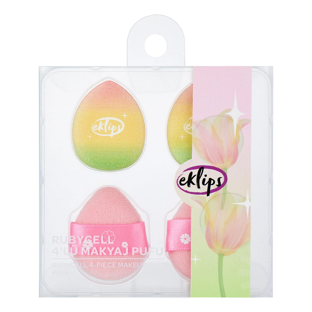 Eklips Rubycell Makeup Puff 4-pack