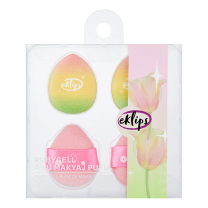 Eklips Rubycell Makeup Puff 4-pack