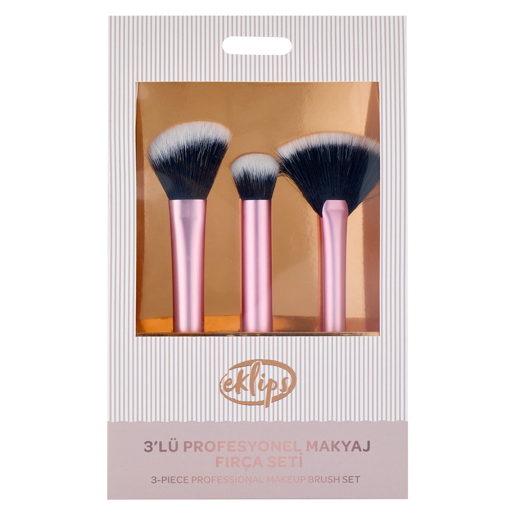 Eklips Professional Makeup Brush Set 3 Pieces