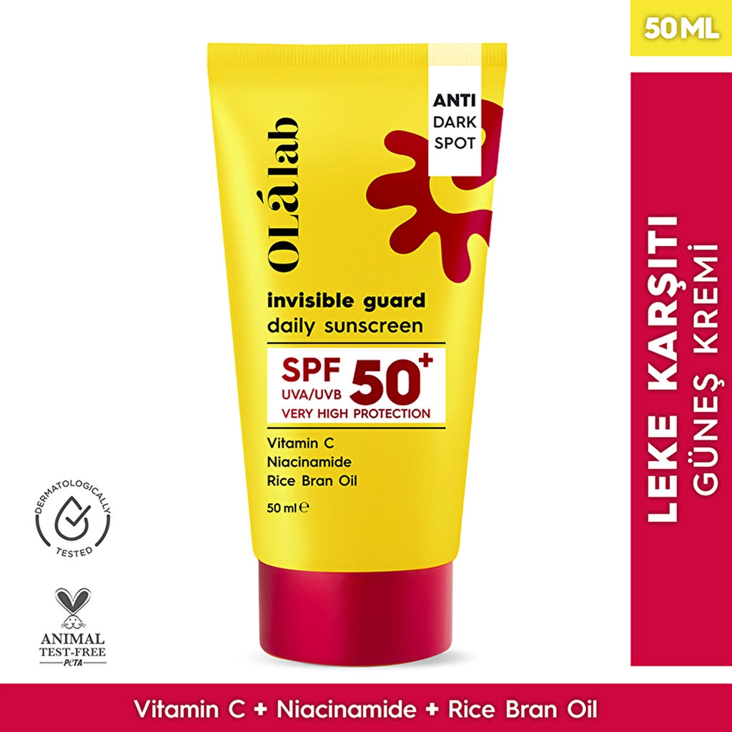 Olalab Vitamin C Anti-Blemish SPF 50+ High UV Protection Face Sun Cream 50 ml