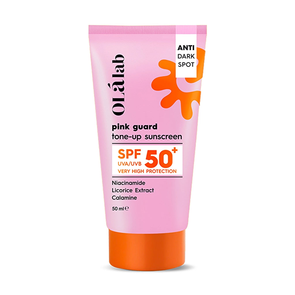 Olalab Brightening Tone Equalizer SPF 50+ High UV Protection Pink Face Sun Cream 50 ml