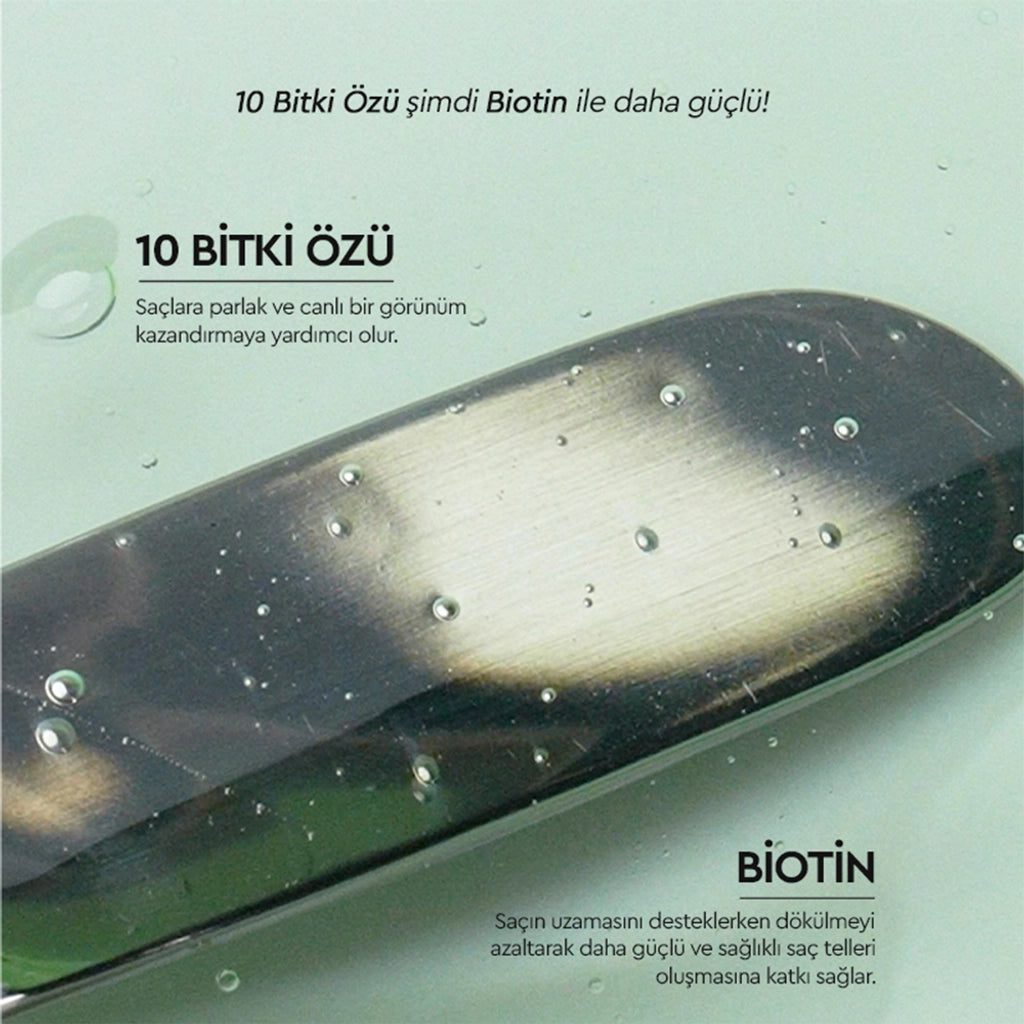Otacı Botanics+ Revitalizing Herbal Care Shampoo 10 Herbs and Biotin 375 ml