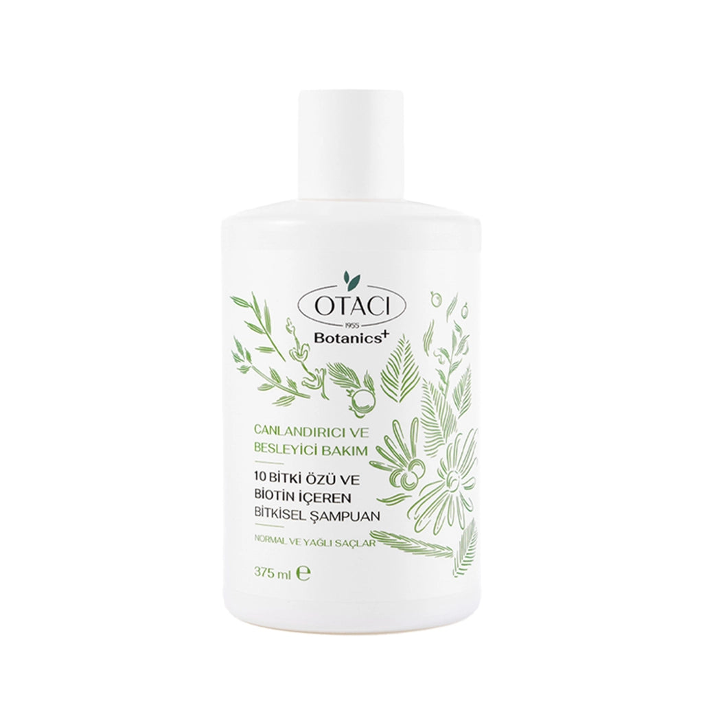 Otacı Botanics+ Revitalizing Herbal Care Shampoo 10 Herbs and Biotin 375 ml