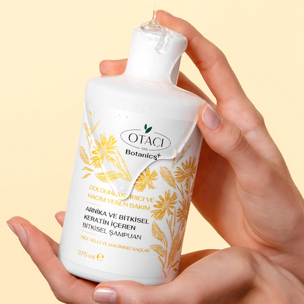 Otacı Botanics+ Fullness and Volumizing Herbal Care Shampoo Herbal Keratin and Arnica 375 ml
