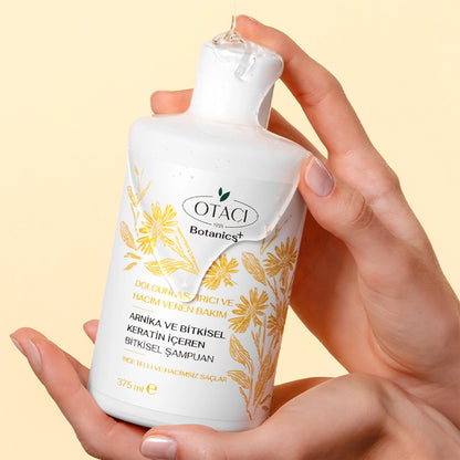 Otacı Botanics+ Fullness and Volumizing Herbal Care Shampoo Herbal Keratin and Arnica 375 ml