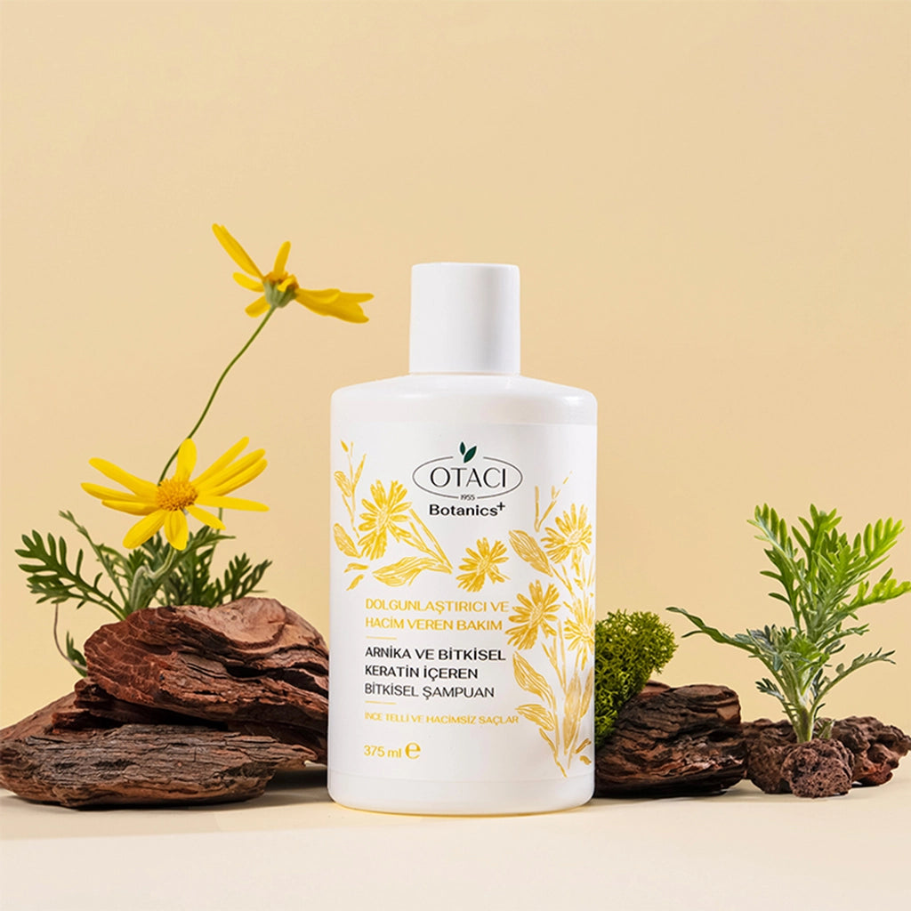 Otacı Botanics+ Fullness and Volumizing Herbal Care Shampoo Herbal Keratin and Arnica 375 ml