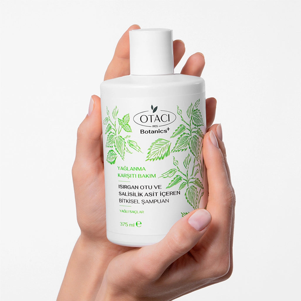 Otacı Botanics+ Anti-Oil Herbal Care Shampoo with Nettle and Salicylic Acid 375 ml