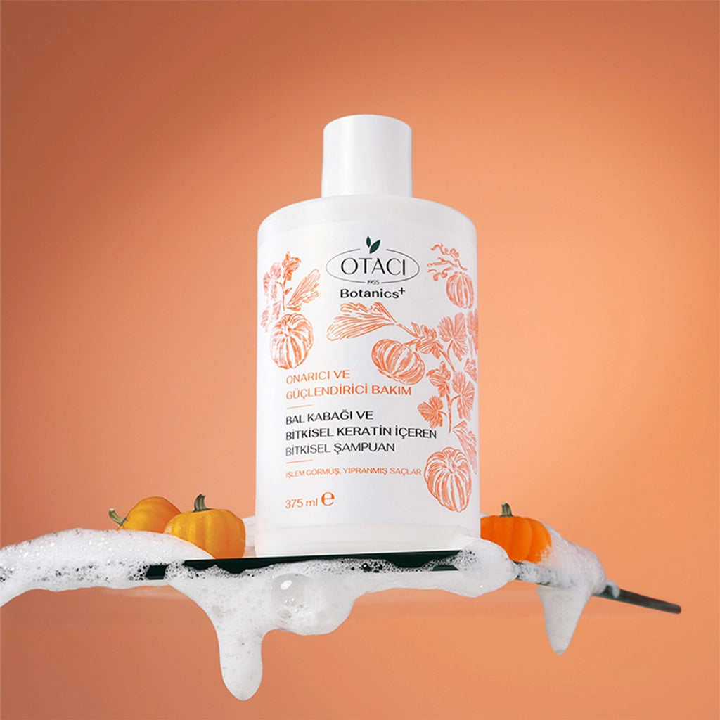 Otacı Botanics+ Repairing and Strengthening Herbal Care Shampoo Pumpkin and Herbal Keratin 375 ml