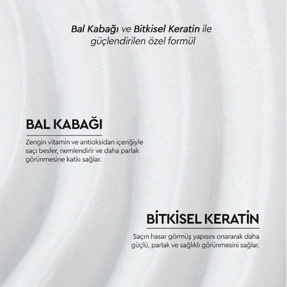 Otacı Botanics+ Repairing and Strengthening Herbal Hair Care Cream Pumpkin and Herbal Keratin 375