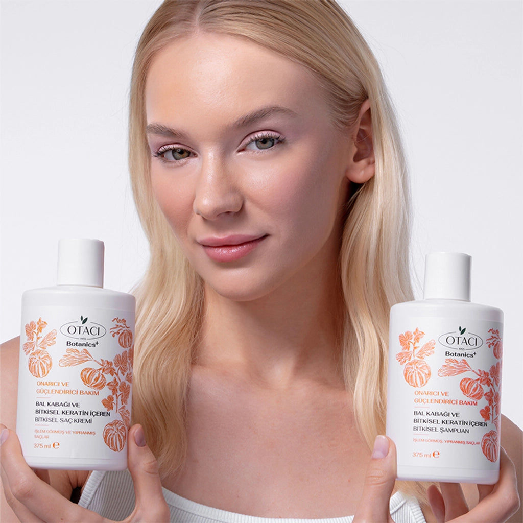Otacı Botanics+ Repairing and Strengthening Herbal Hair Care Cream Pumpkin and Herbal Keratin 375