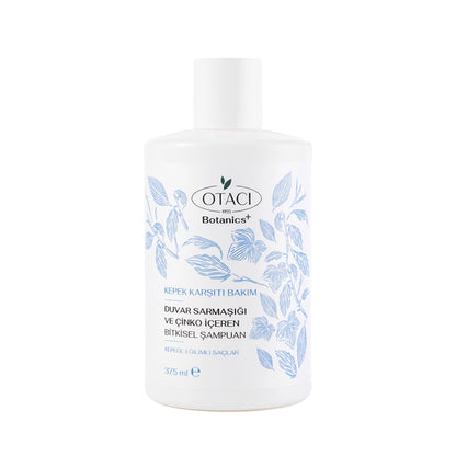 Otacı Botanics+ Anti-Dandruff Herbal Care Shampoo Wall Ivy and Zinc 375 ml