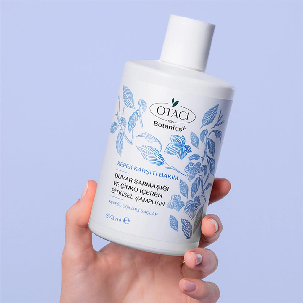 Otacı Botanics+ Anti-Dandruff Herbal Care Shampoo Wall Ivy and Zinc 375 ml