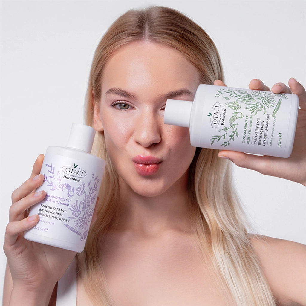 Otacı Botanics+ Revitalizing Herbal Hair Care Cream 10 Plants and Biotin 375 ml