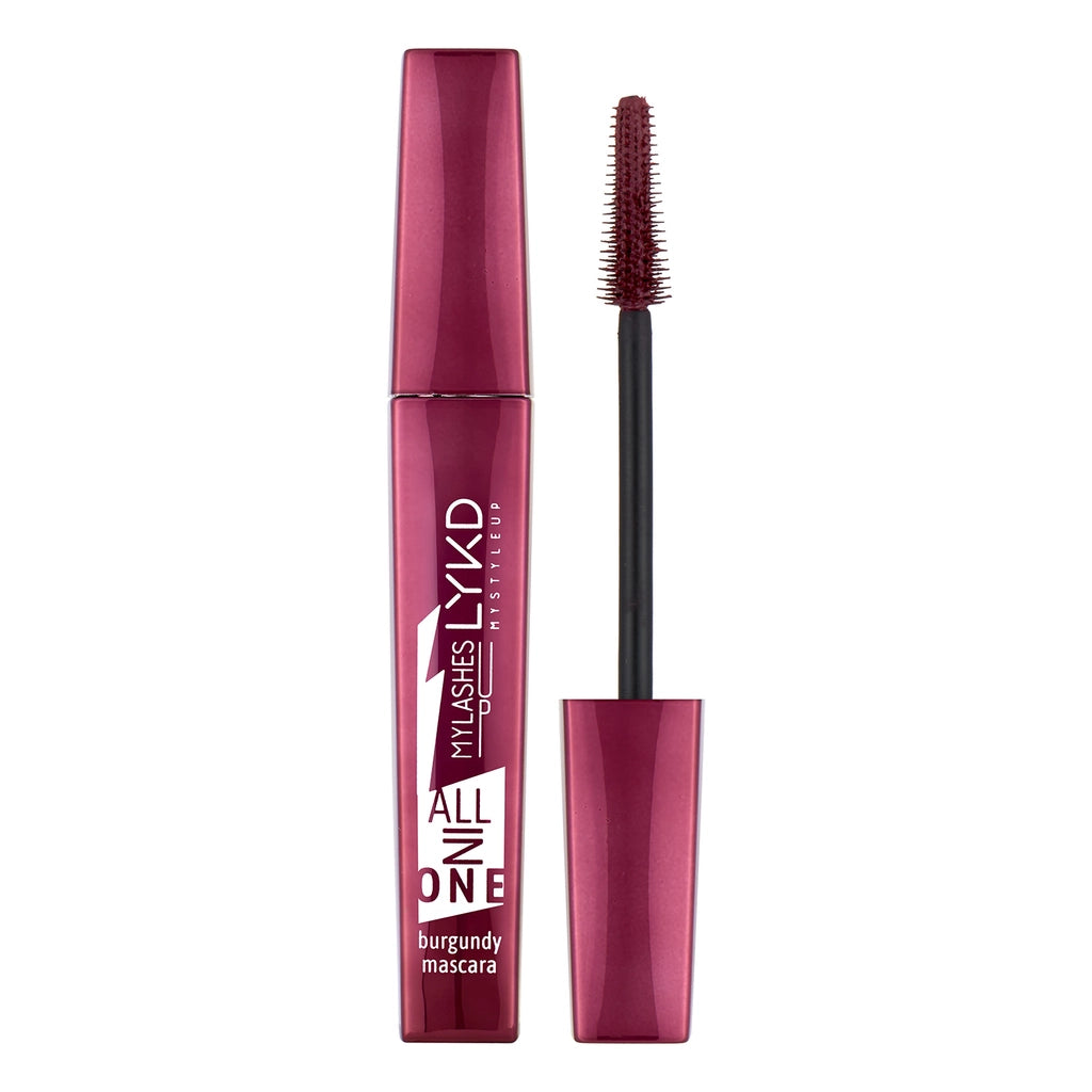 LYKD All In One Burgundy Mascara - Mascara That Gives Volume, Separation, Length and Curl