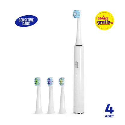 Polosmart Toothbrush Replacement Head Set of 4