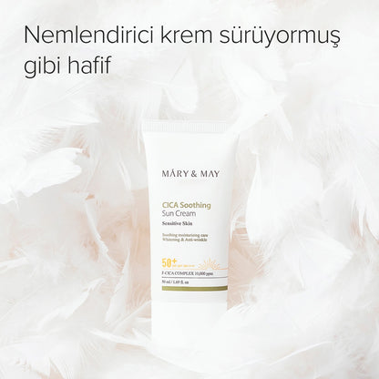 Mary &amp; May Vegan Cica Content 50+SPF PA++++ Facial Sunscreen 50 ml