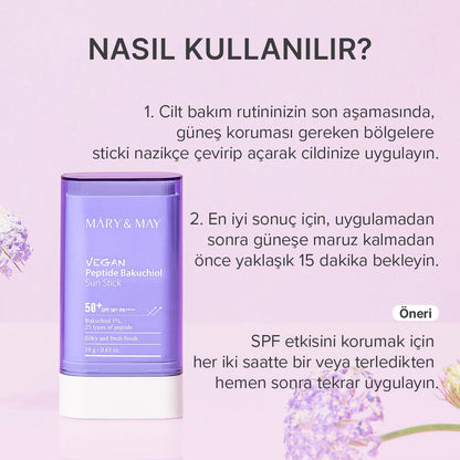 Mary &amp; May 50+SPF Stick Sunscreen with Bakuchiol 18 gr