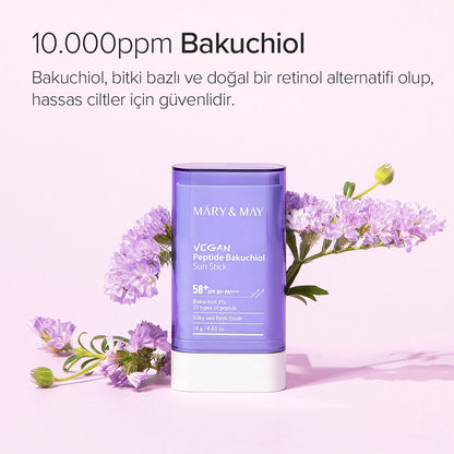 Mary &amp; May 50+SPF Stick Sunscreen with Bakuchiol 18 gr