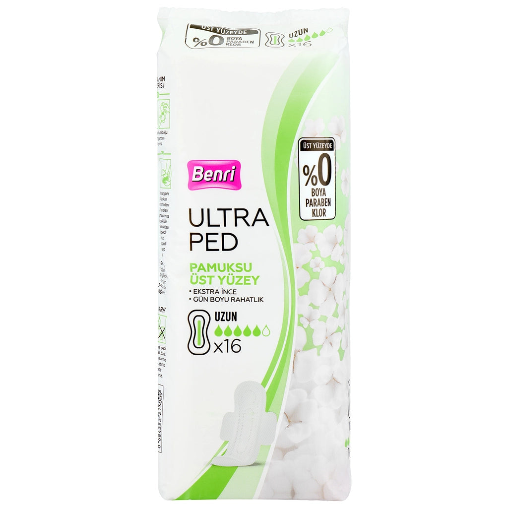 Benri Ultra Pad Cotton Long 16 Pcs