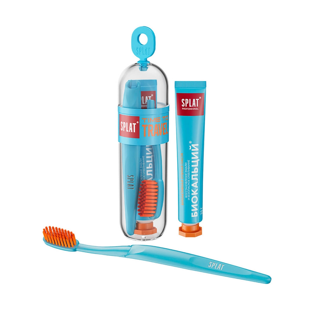 Splat Biocalcium Toothpaste 25 gr + Toothbrush (Travel Set)