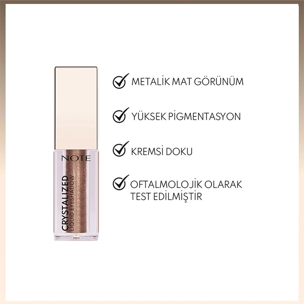 Note Crystalized Liquid Eyeshadow Eyeshadow 08 Vintage Bronze