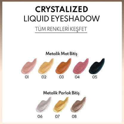 Note Crystalized Liquid Eyeshadow Eyeshadow 08 Vintage Bronze