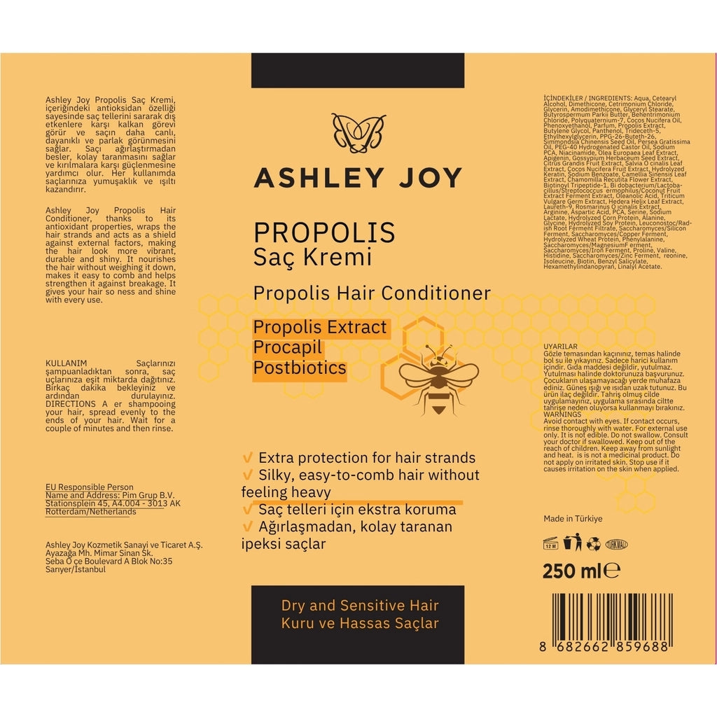 Ashley Joy Propolis Conditioner for Dry and Sensitive Hair 250 ml