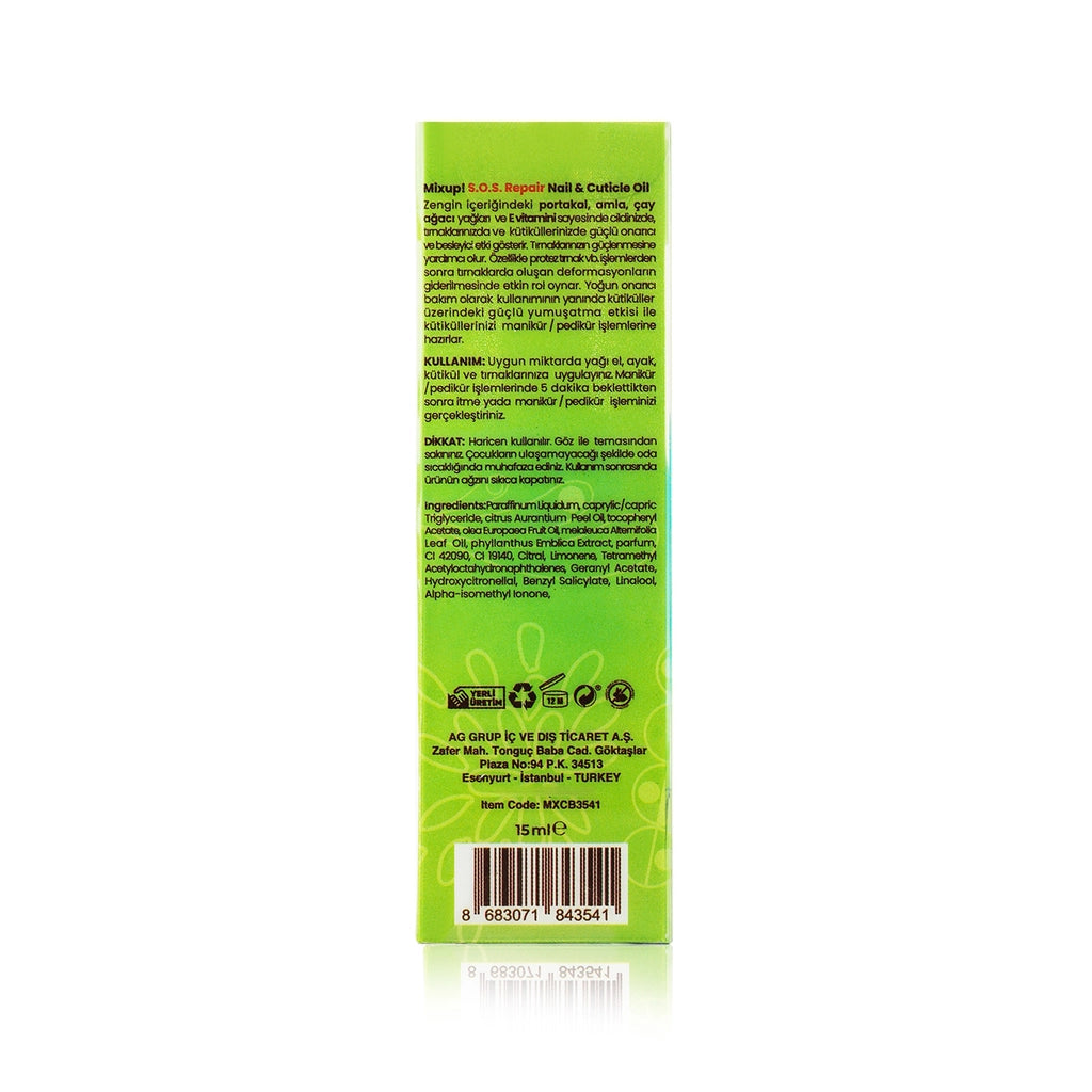 Mixup! SOS. Repair Emergency Rescue and Cuticle Remover Nail Care Oil 15 ml