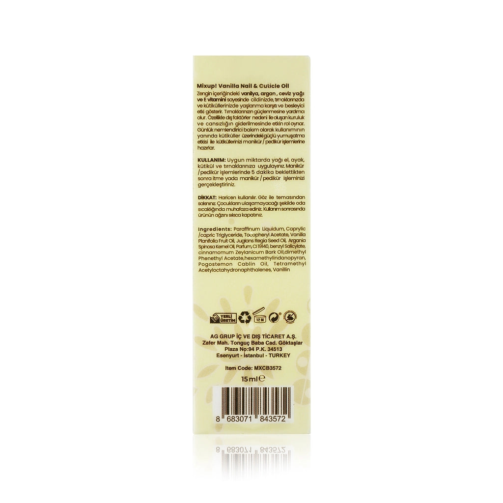 Mixup! Vanillia Anti-Aging and Culticle Remover Nail Care Oil 15 ml