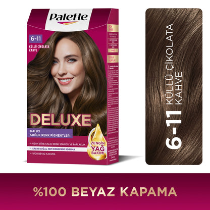 Palette Deluxe Hair Dye 6-11 Ash Chocolate Brown
