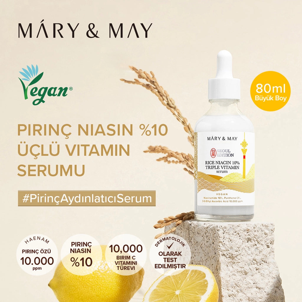 Mary &amp; May Face Serum with Rice Extract and Niacinamide 80 ml
