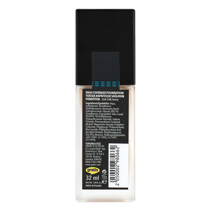 LYKD High Coverage Foundation 166 Silk Ivory