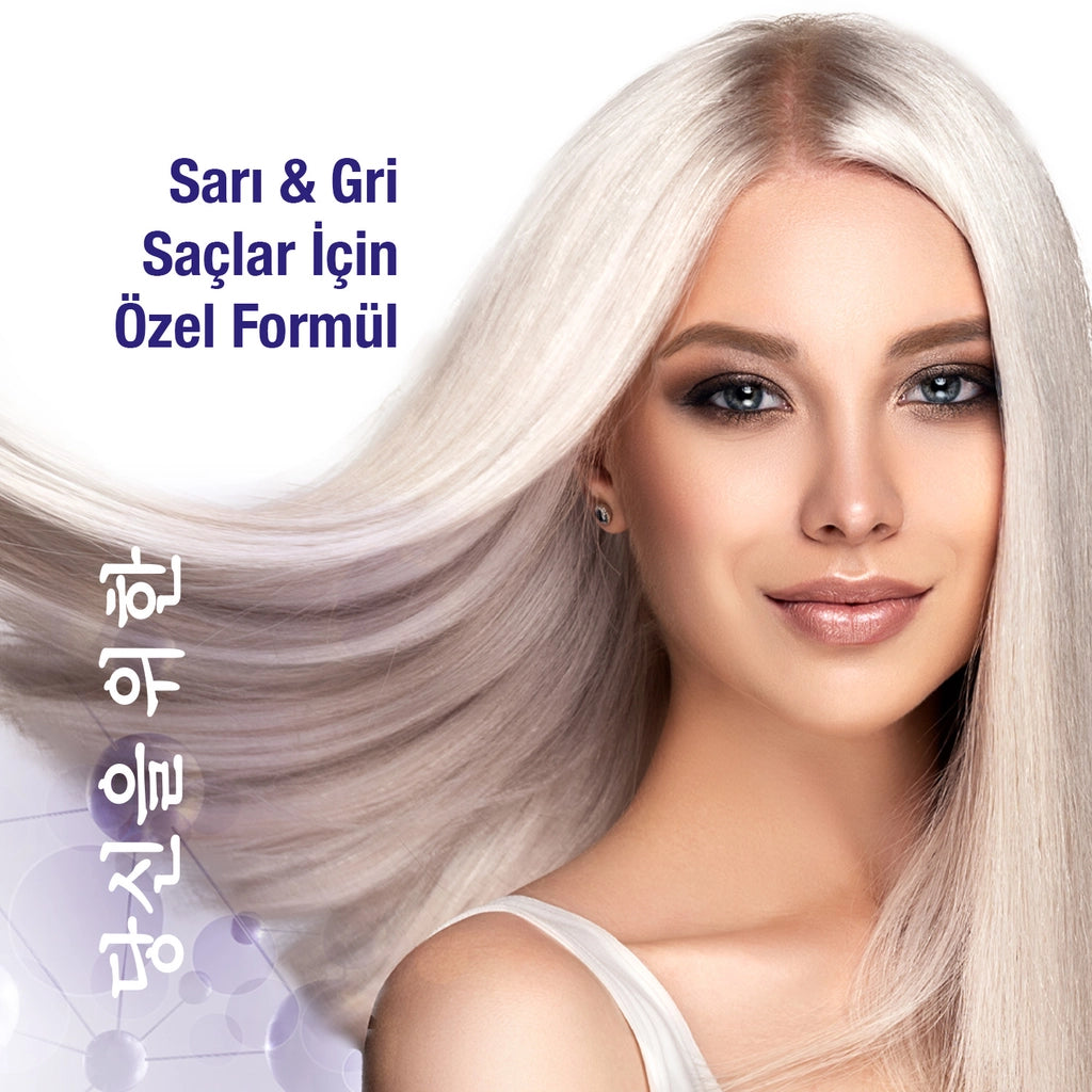 Yoon Anti-Orange Purple Shampoo 400 ml (Special Color Protector for Blonde, Grey, Platinum Hair)